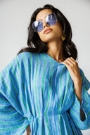OCEAN STRIPE DRESS - BLUE