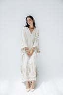 GOLDEN LINEN DRESS -Beige