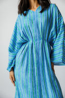 OCEAN STRIPE DRESS - BLUE