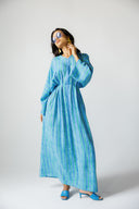 OCEAN STRIPE DRESS - BLUE
