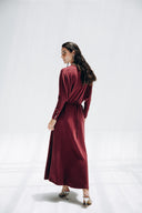 Midnight Muse Dress -MAROON