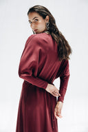 Midnight Muse Dress -MAROON