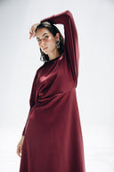 Midnight Muse Dress -MAROON