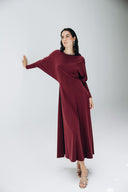 Midnight Muse Dress -MAROON