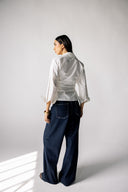 COMFORT LOW WAIST DENIM PANTS – BLUE BLACK