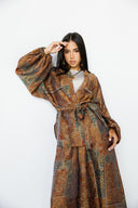WARM PATCHWORK CARDIGAN -HAVAN