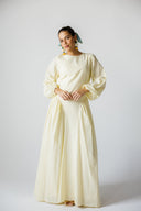 PURE GLOW MAXI DRESS -BUTTER YELLOW