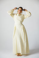 PURE GLOW MAXI DRESS -BUTTER YELLOW