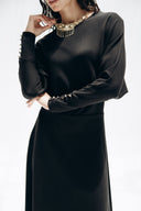 Midnight Muse Dress -BLACK