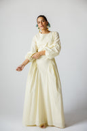 PURE GLOW MAXI DRESS -BUTTER YELLOW