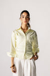 LATTICE SIDE SHIRT -YELLOW