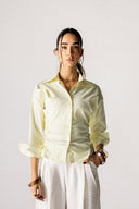 LATTICE SIDE SHIRT -YELLOW