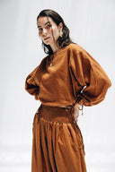 EFFORTLESS LINEN BLOUSE -HAVAN