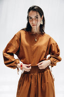 EFFORTLESS LINEN BLOUSE -HAVAN