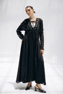 MOONLIGHT LACE DRESS -BLACK