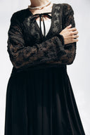 MOONLIGHT LACE DRESS -BLACK