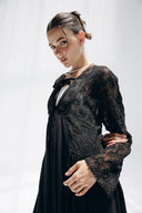 MOONLIGHT LACE DRESS -BLACK