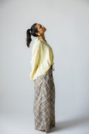 V-Neck linen Blouse -BUTTER YELLOW