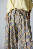 CHIC PLAID PANTS -BUTTER YELLOW