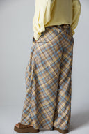 CHIC PLAID PANTS -BUTTER YELLOW