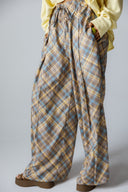 CHIC PLAID PANTS -BUTTER YELLOW
