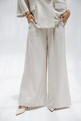 FLOWY ELEGANCE PANTS -Beige