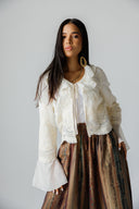 BRIGHT LACE BLOUSE -Light Beige