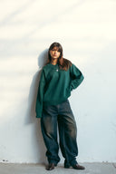 V-NECK KNIT PULLOVER