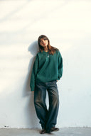 V-NECK KNIT PULLOVER
