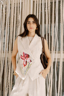 Princess LINEN VEST -Beige