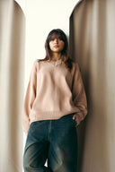 V-NECK KNIT PULLOVER