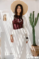 POCKETS LINEN SHIRT -OFF WHITE