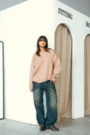 V-NECK KNIT PULLOVER