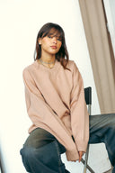 V-NECK KNIT PULLOVER