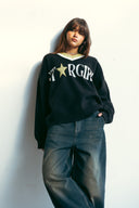 STAR GIRL PULLOVER - BLACK