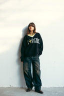 STAR GIRL PULLOVER - BLACK