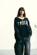 STAR GIRL PULLOVER - BLACK