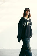 STAR GIRL PULLOVER - BLACK