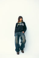STAR GIRL PULLOVER - BLACK