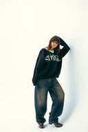 STAR GIRL PULLOVER - BLACK