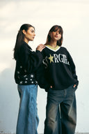 STAR GIRL PULLOVER - BLACK