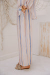 ELASTIC WAIST SUMMARY PANTS -NUDE