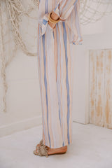 ELASTIC WAIST SUMMARY PANTS -NUDE