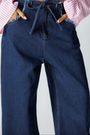 COMFORT LOW WAIST DENIM PANTS – BLUE BLACK