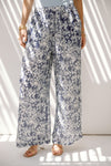 ELASTIC WAIST SUMMARY PANTS -BLUE