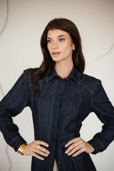FITTED DENIM SHIRT