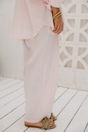 ELASTIC WAIST CHIC PANTS -PINK