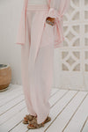 ELASTIC WAIST CHIC PANTS -PINK