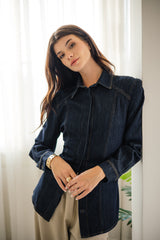 FITTED DENIM SHIRT