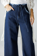 COMFORT LOW WAIST DENIM PANTS – BLUE BLACK